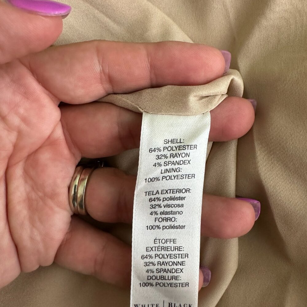 2/$30 White House Black Market Splendid Suit Bodice Fawn w Ecru 8 #9991 - Picture 7 of 9